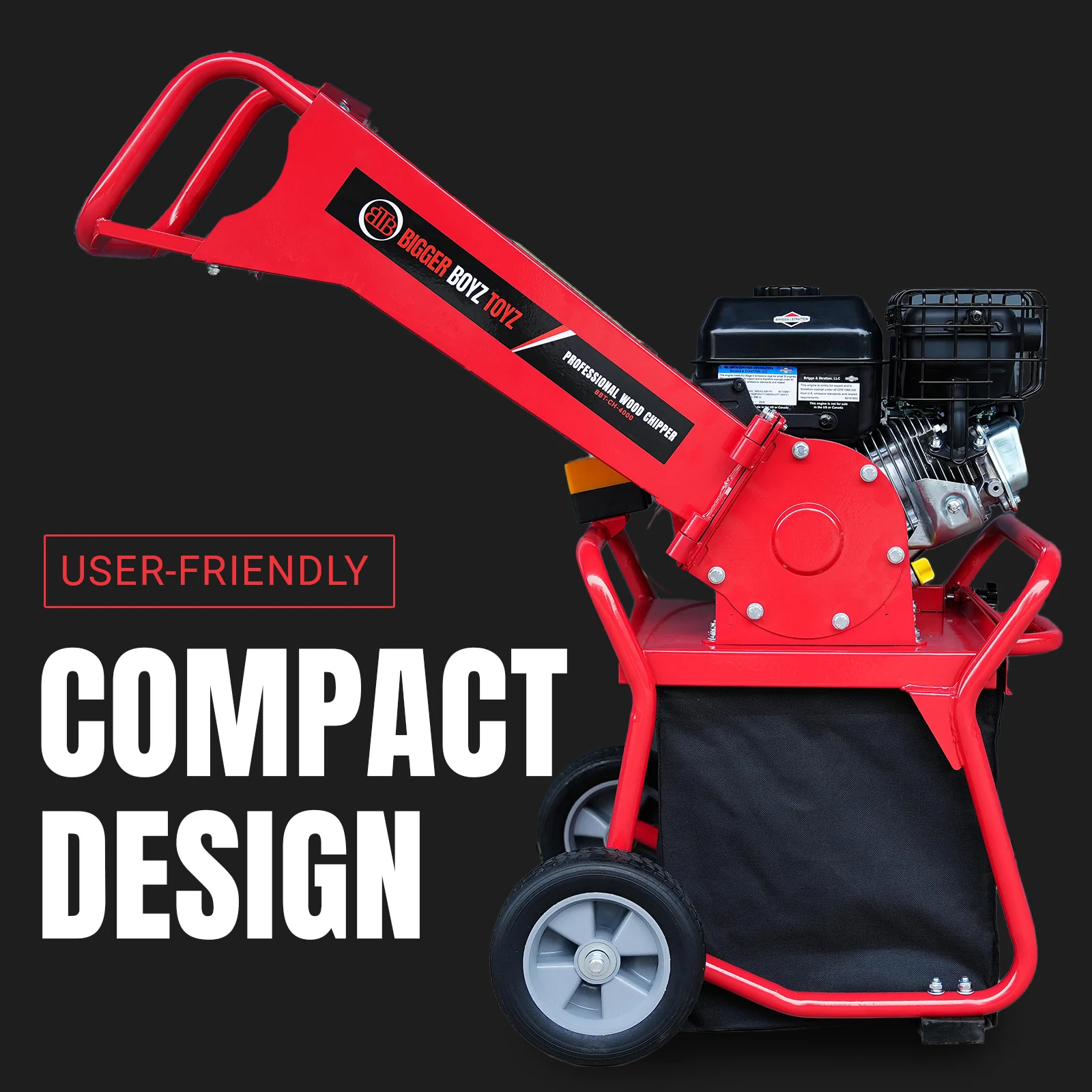 BBT XR950 Briggs & Stratton Garden Wood Chipper Shredder - 6.5hp Petrol - 2-Year Warranty - Image 6