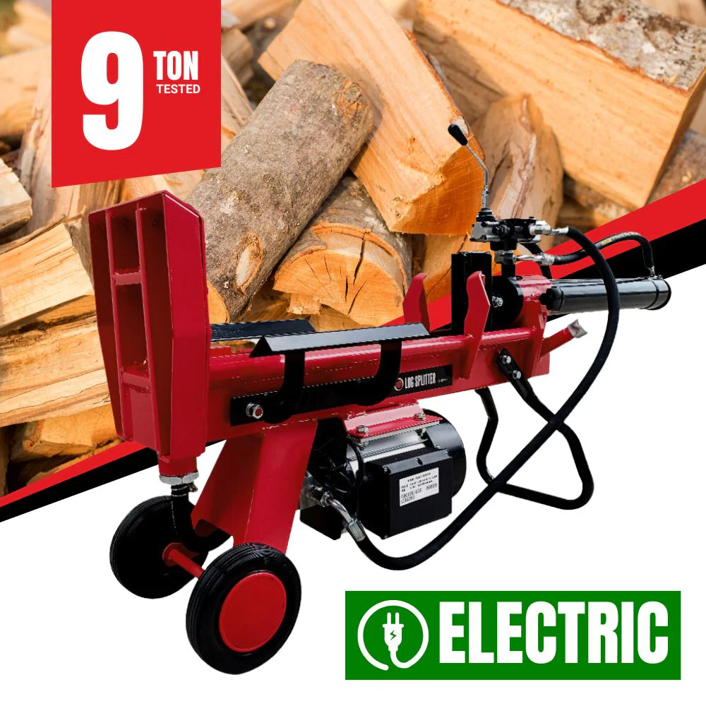 BBT 9 Ton Vertical/Horizontal Electric Wood Log Splitter - 2-Year Warranty - Image 2