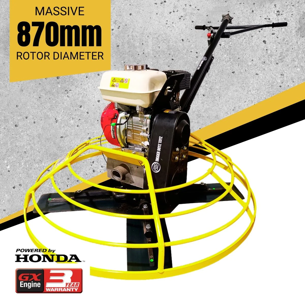 BBT Commercial Walk-Behind Power Trowel 36"  - Genuine Honda GX160 - PT36 - Image 2