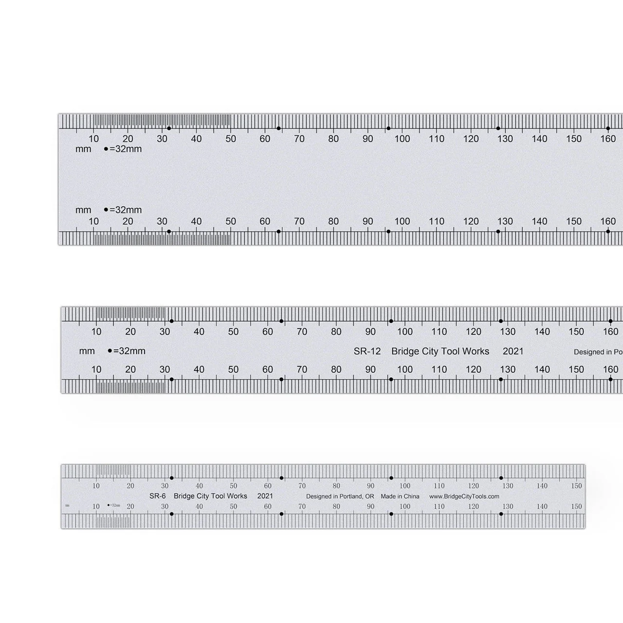 Bridge City Tools 300mm (12") Woodwork Bench Rule - Image 9