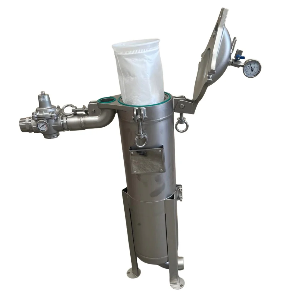 Stainless Steel High-Pressure Bag Filter Housing – 2# Single Bag (SS316) with Pressure Reduction Valve - Image 8