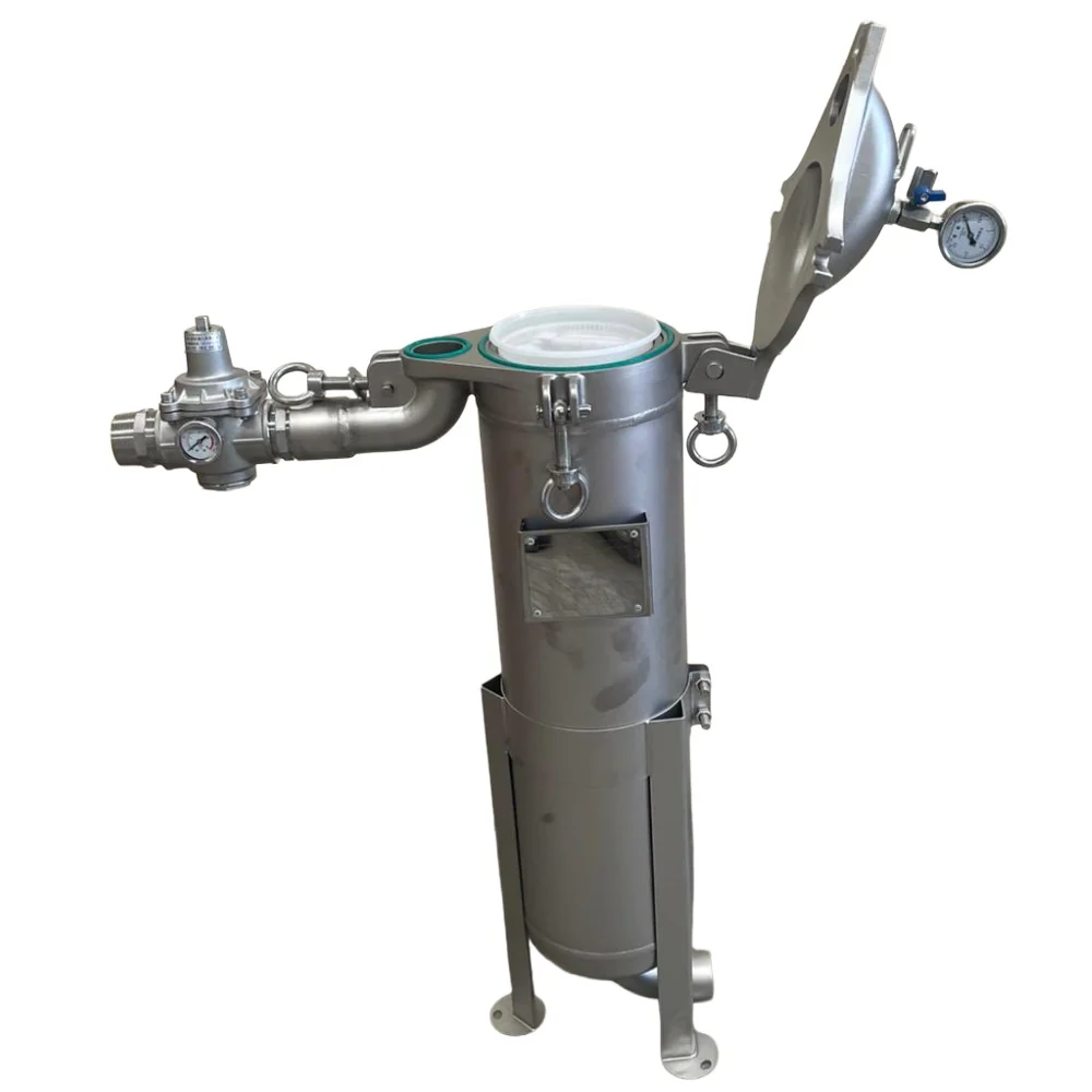 Stainless Steel High-Pressure Bag Filter Housing – 2# Single Bag (SS316) with Pressure Reduction Valve - Image 9