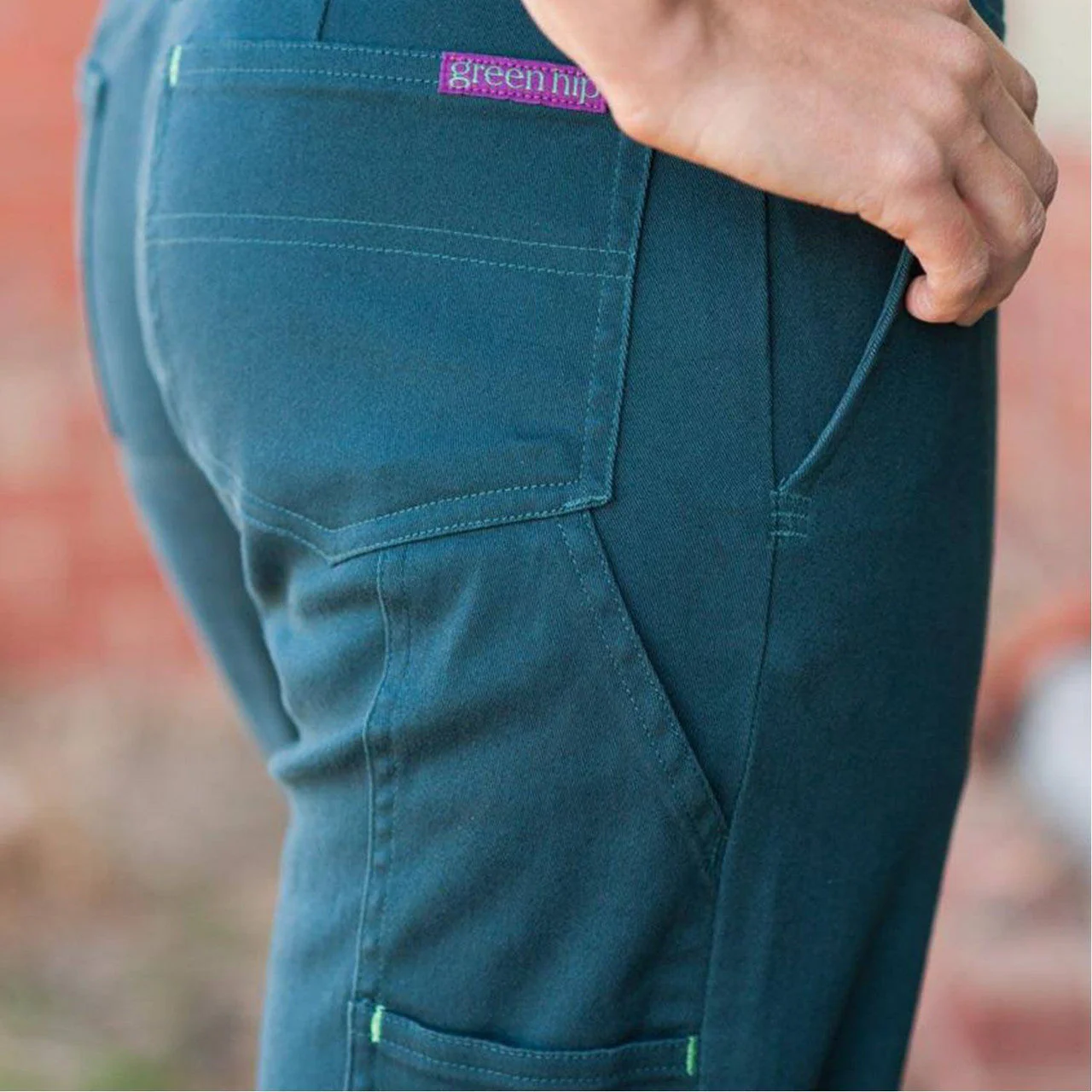 Green Hip - Pants Original 'Gardener Gal' (Navy Blue)  - Women's Workwear - Image 7