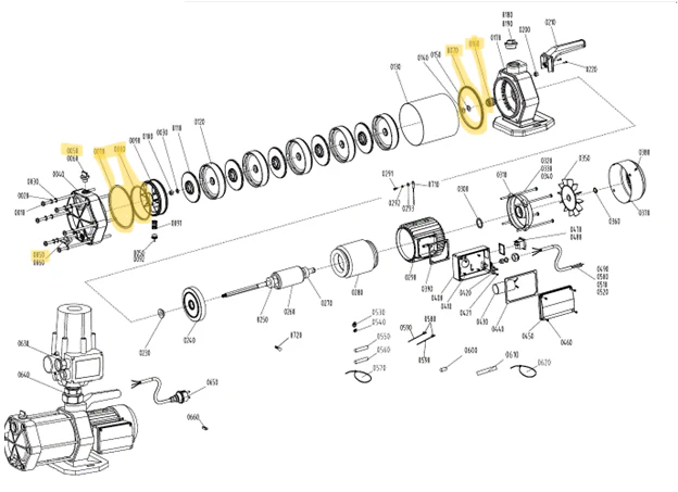 Wet End Seal Kit - Paichi 5400i - Image 2